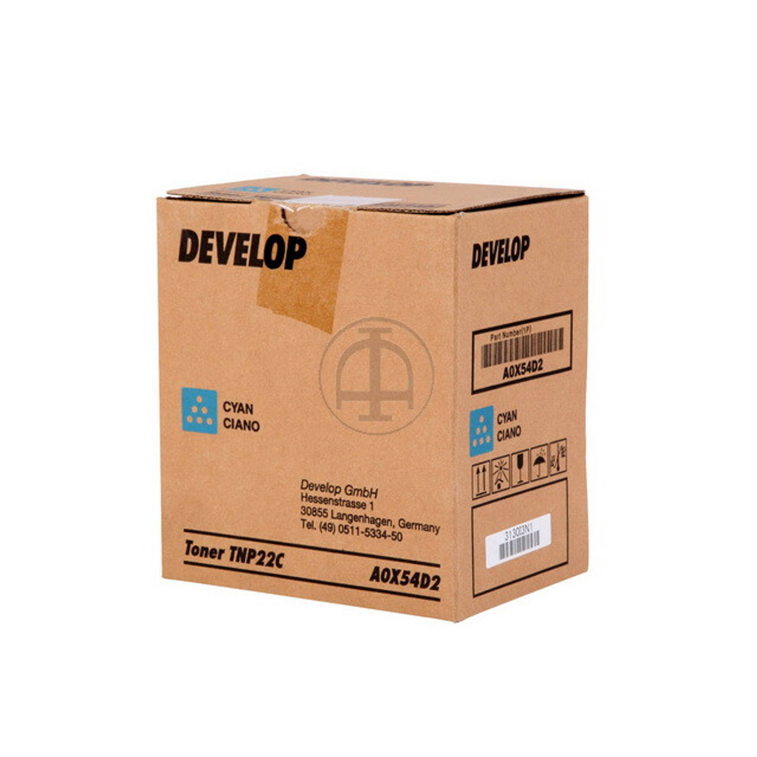 A0X54D2 DEVELOP TNP22C ineo+ toner cyan aanbieding