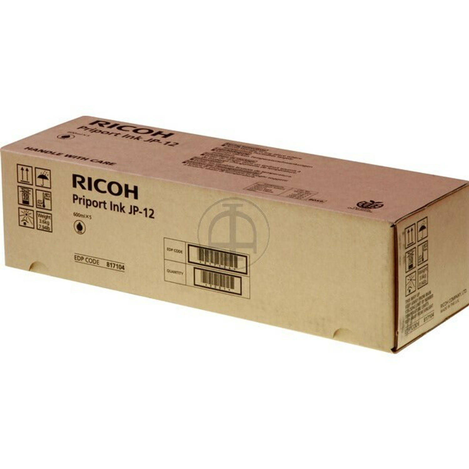 817104 RICOH JP ink (5) black 5x600 ml aanbieding