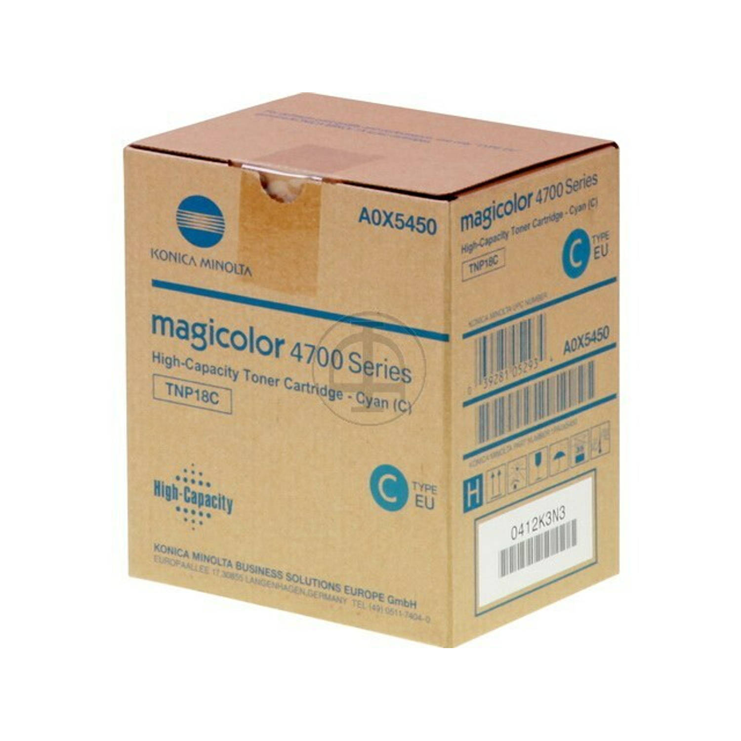 A0X5450 KONICA TNP18C MC toner cyan 6000 aanbieding