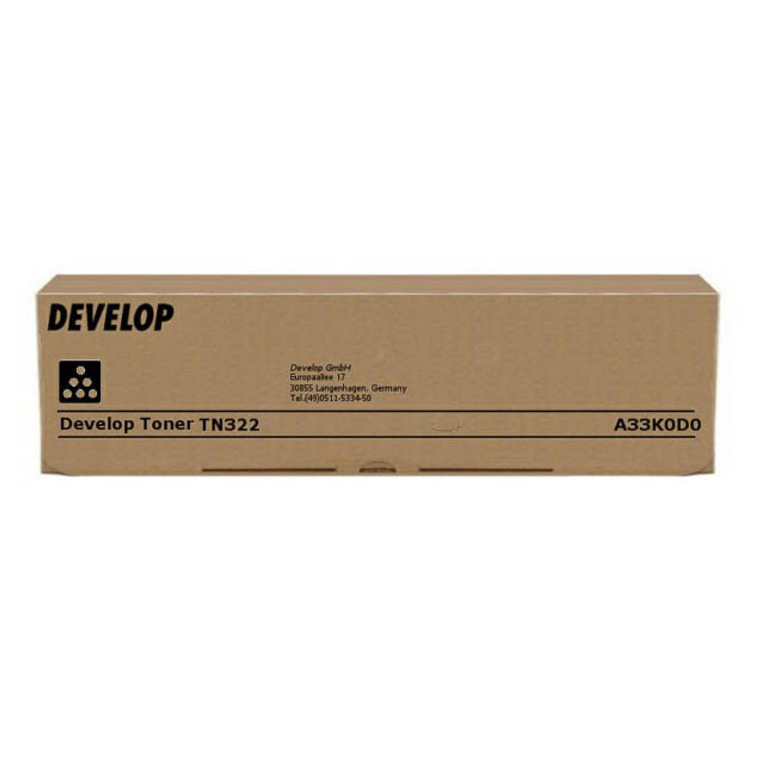 A33K0D0 DEVELOP TN322K ineo toner black aanbieding