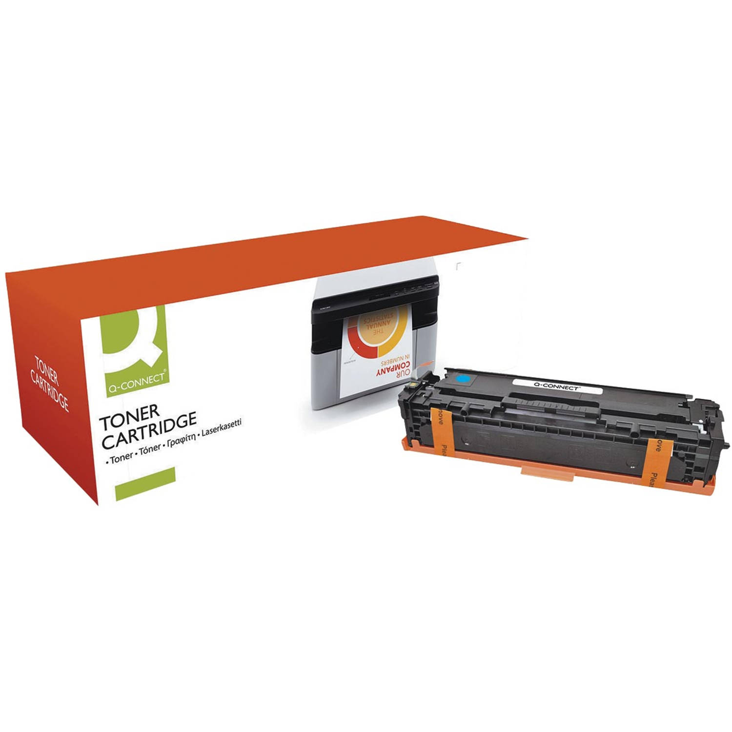 Q-CONNECT toner cyaan 1800 pagina's voor HP - OEM: CF211A aanbieding