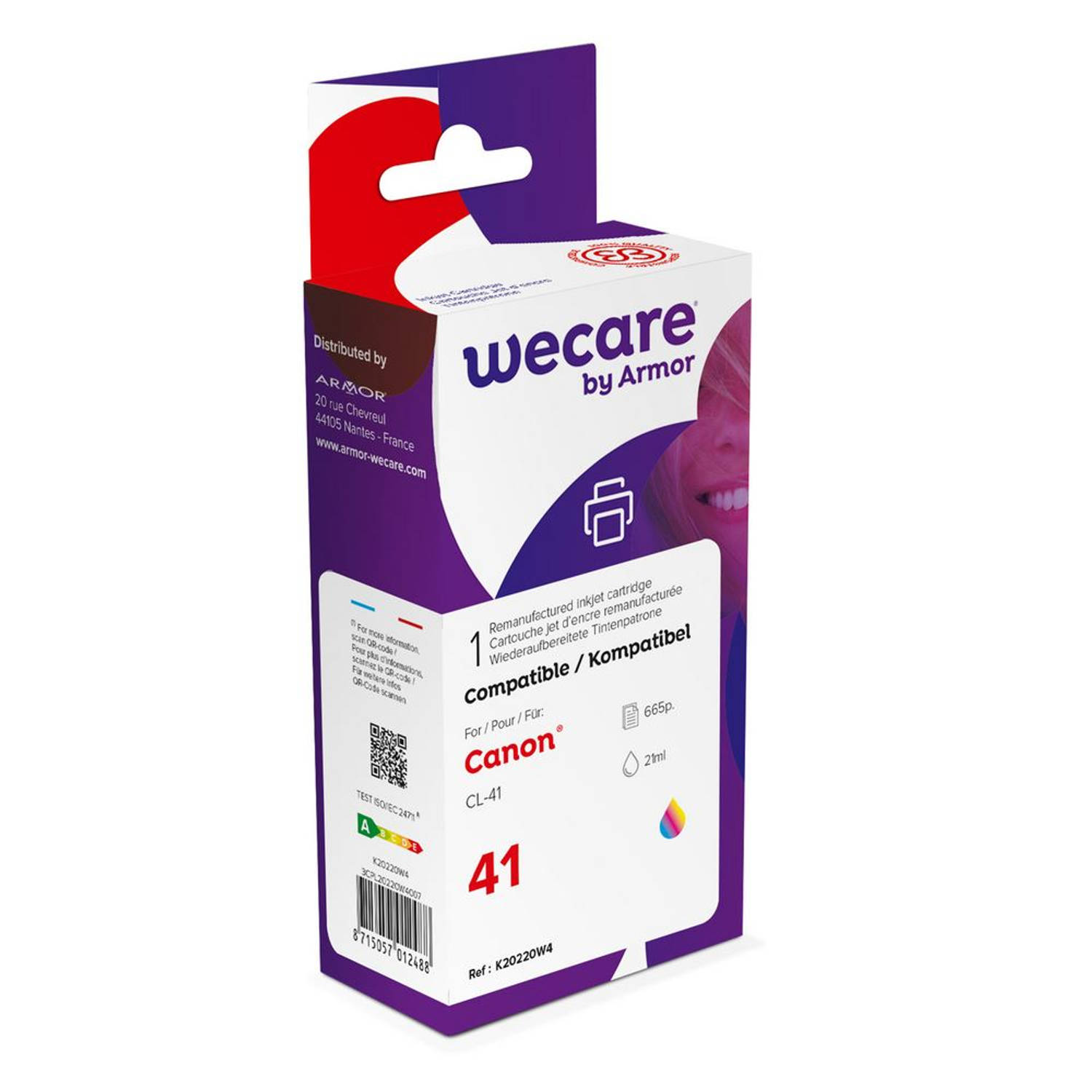 weCare Cartridge Canon CL-41 Tricolor aanbieding