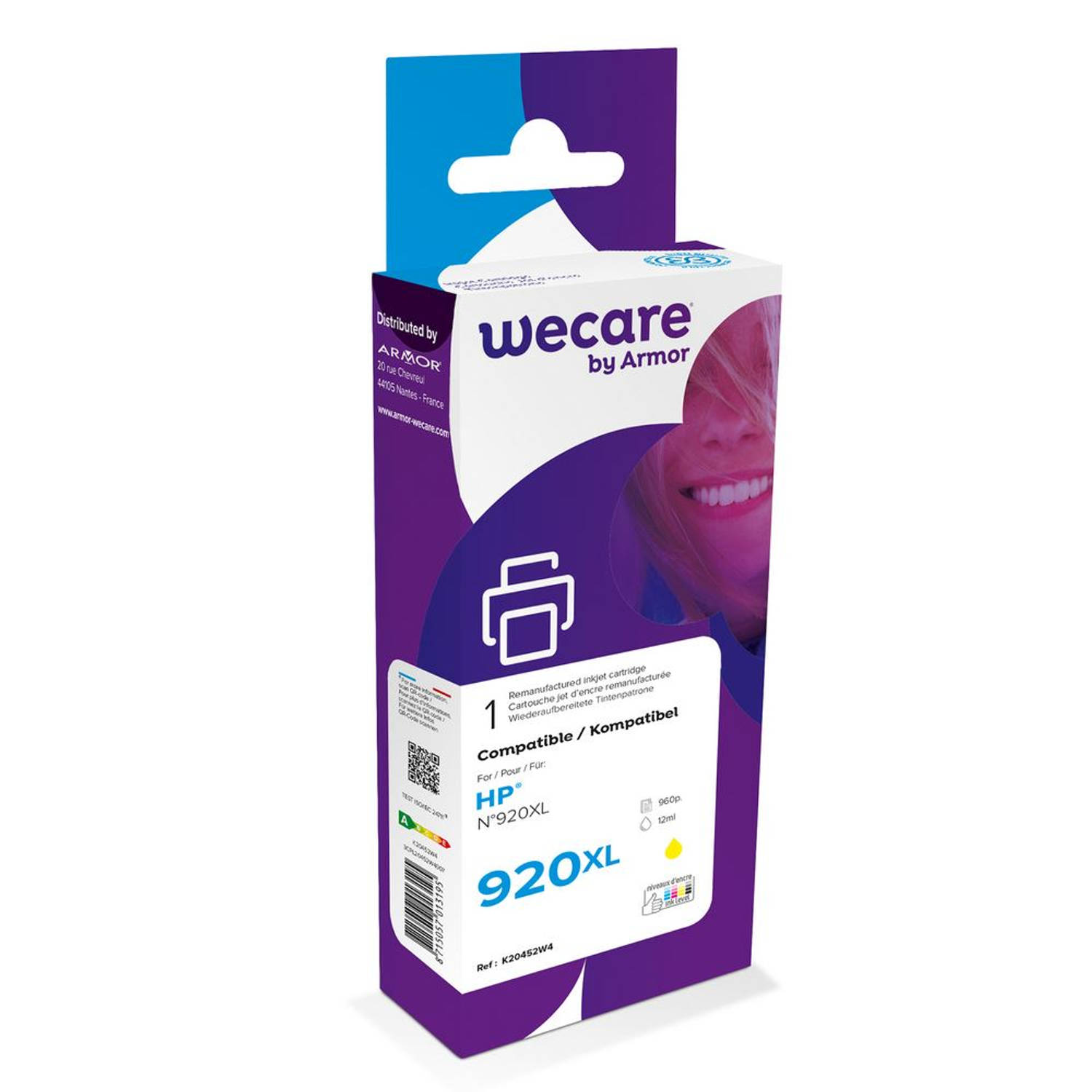 weCare Cartridge compatible met HP 920 XL Geel aanbieding