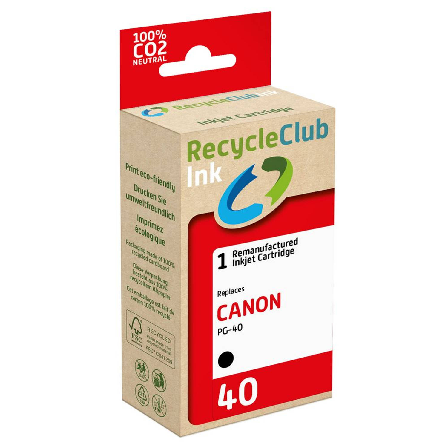 weCare Cartridge Canon PG-40 Zwart aanbieding