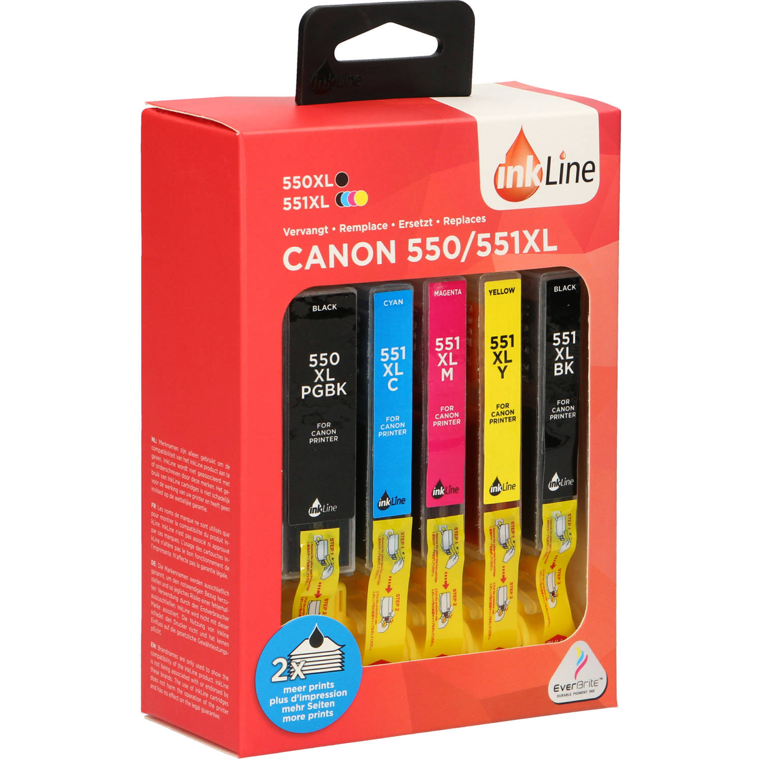 Inkline Canon 550/551xl (5-pack) aanbieding