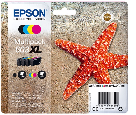 Epson Multipack 4-colours 603XL Zeester Inkt aanbieding