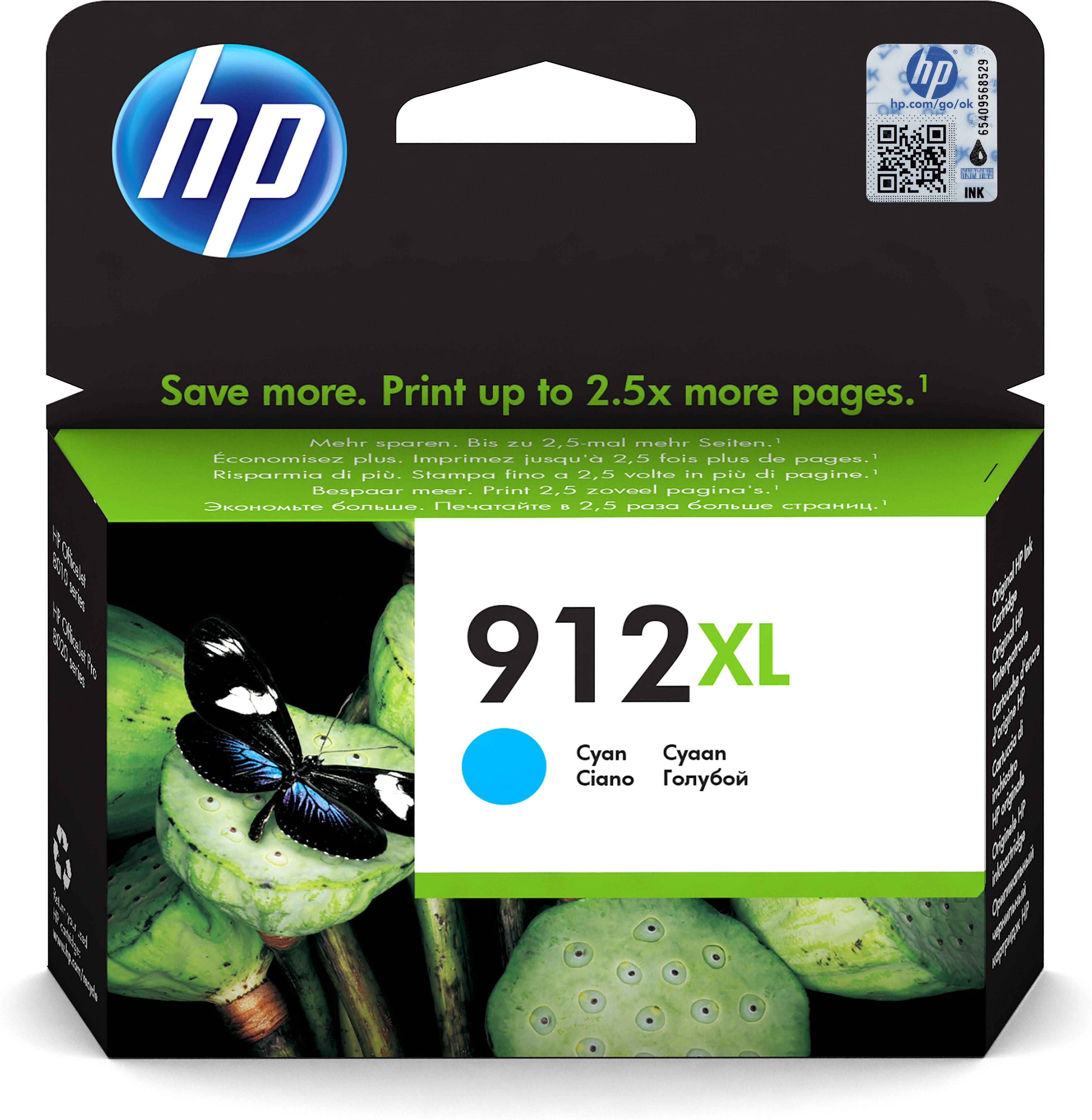 HP 912XL cartrdige Cyan Inkt Blauw aanbieding