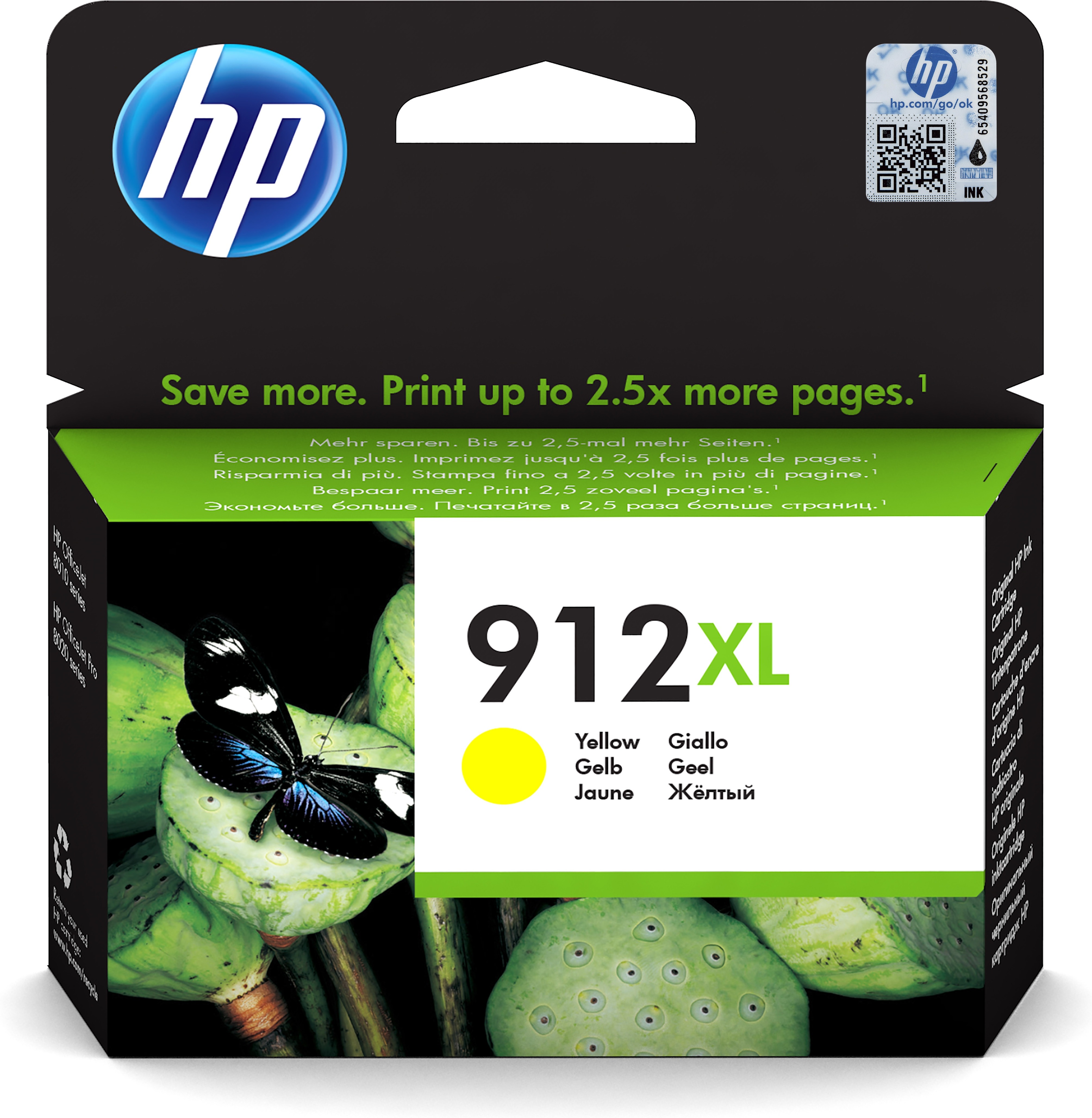 HP 912XL cartridge Yellow Inkt Geel aanbieding