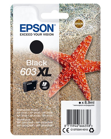 Epson 603XL - Zeester Inkt Zwart aanbieding