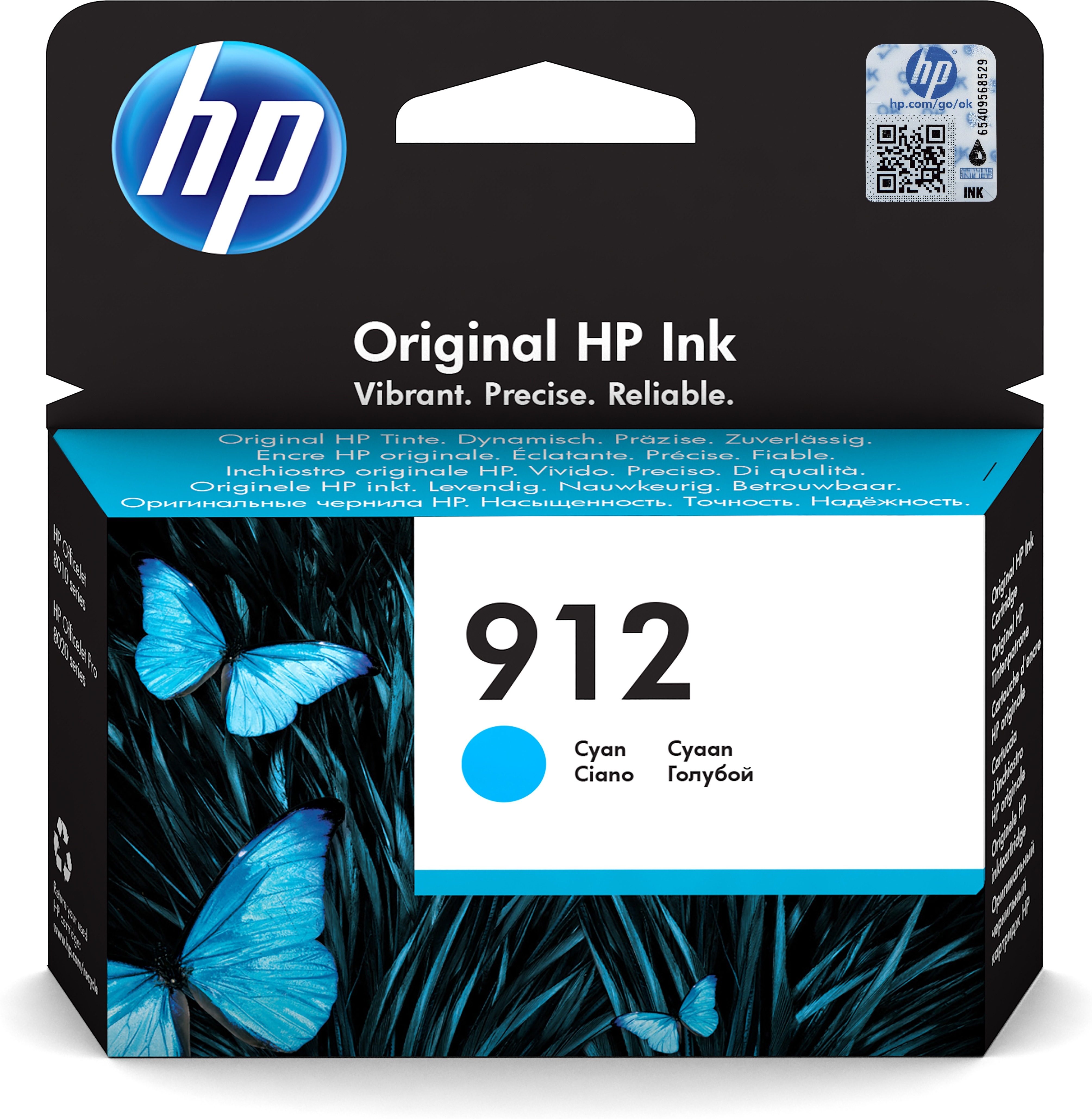 HP 912 cartridge cyan Inkt Blauw aanbieding