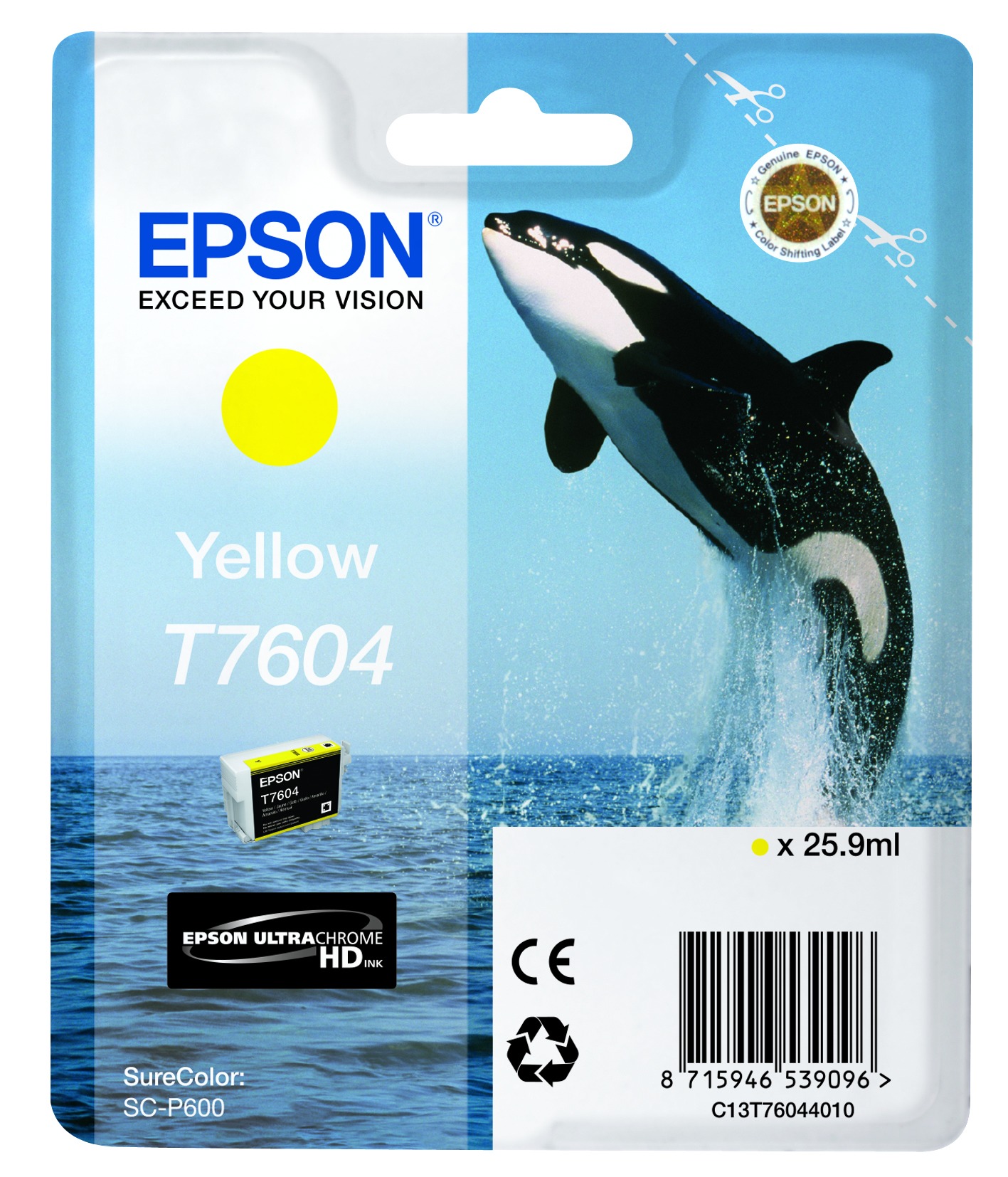 Epson Ink Cart/T7604 Yellow Inkt aanbieding