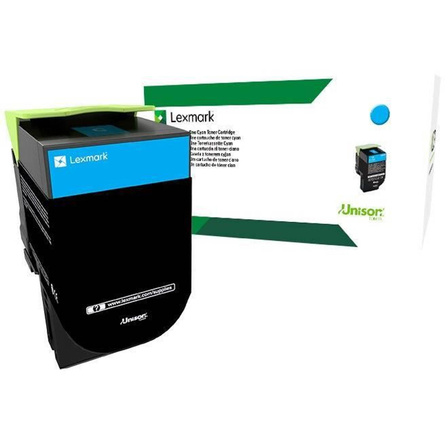 LEXMARK cyaan inktcartridge - retourprogramma - CS / CX compatibel 317, 417, 517 aanbieding