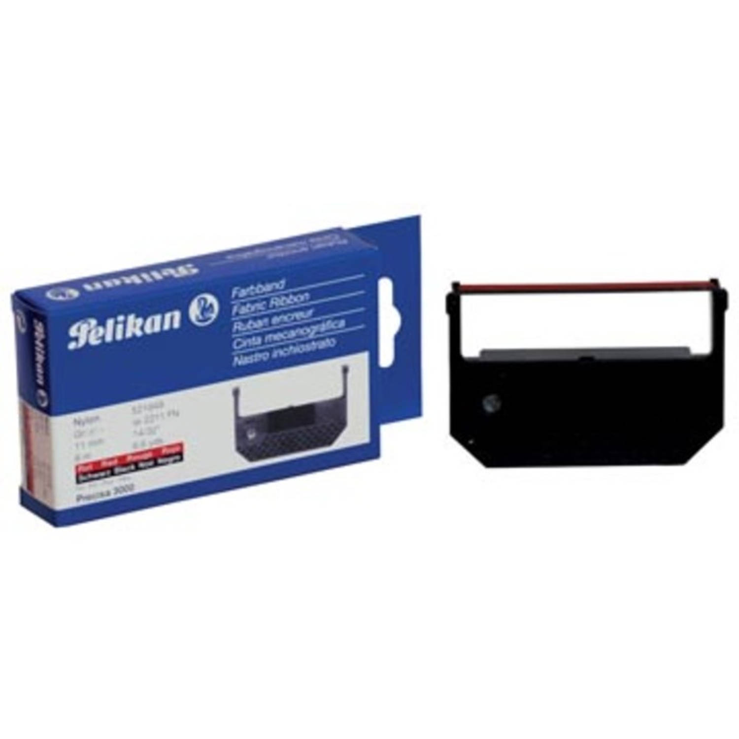 Pelikan nylontape zwart/rood - OEM: 521948 aanbieding