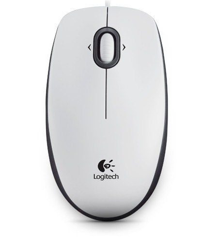 Logitech B100 Muis Wit aanbieding