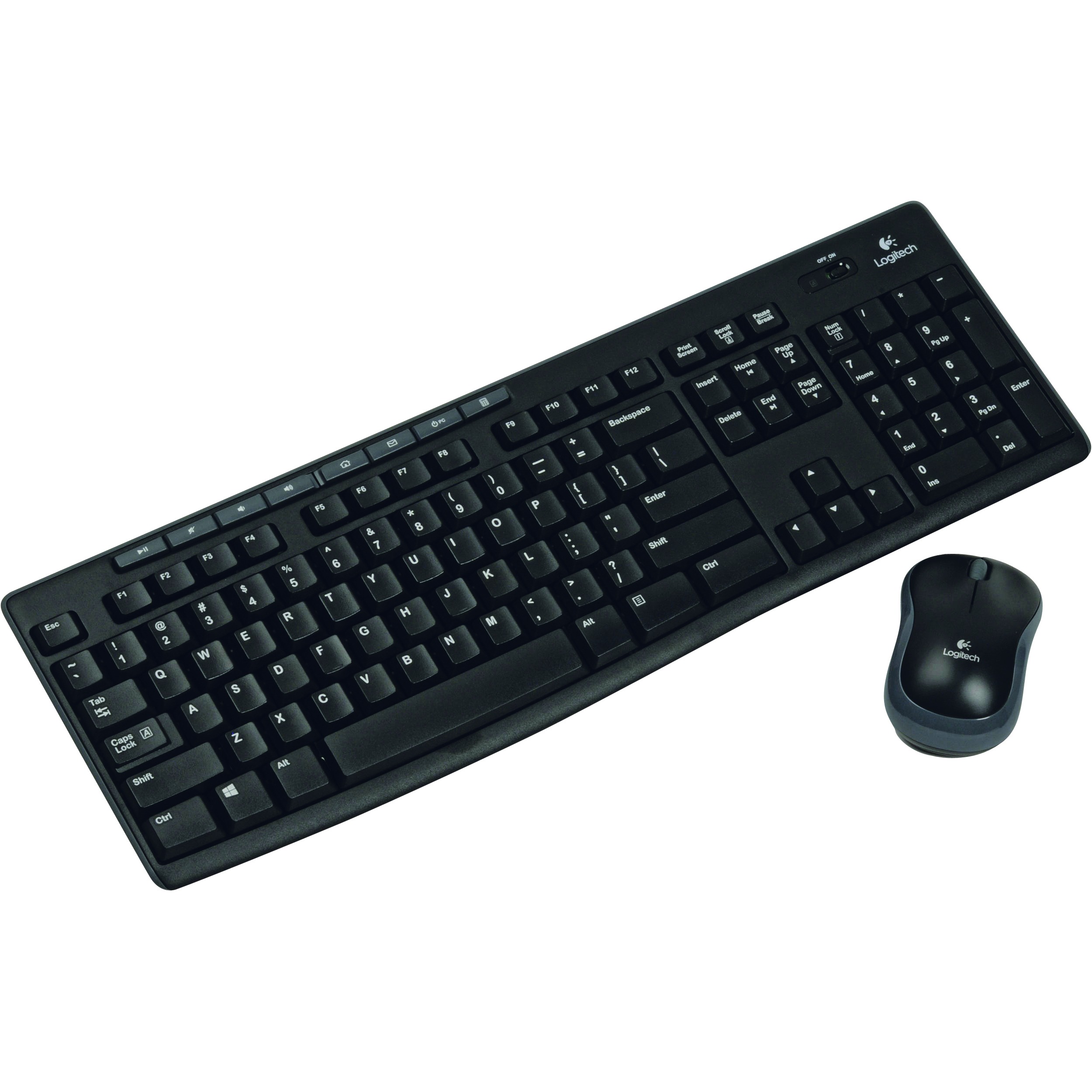 Logitech MK270 Draadloos Toetsenbord en Muis QWERTY Toetsenbord Zwart aanbieding