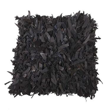 In The Mood sierkussen Giant - zwart - 45x45 cm - Leen Bakker aanbieding