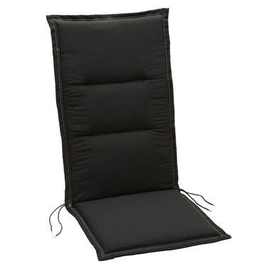 Summerset tuinstoelkussen Club - zwart - 120x50 cm - Leen Bakker aanbieding
