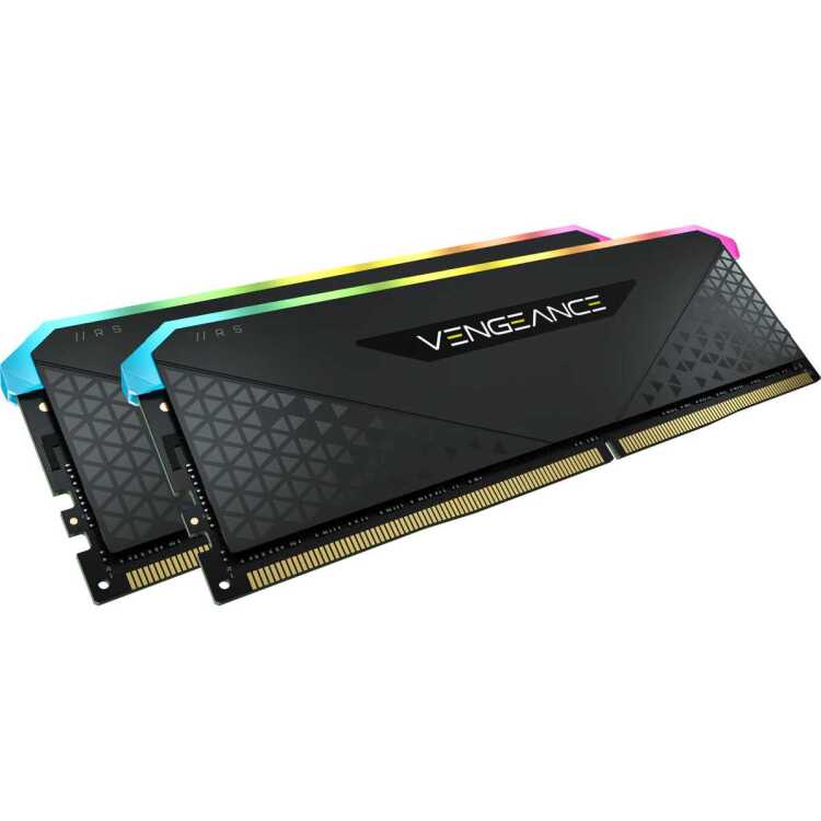 Corsair 16 GB DDR4-3200 Kit werkgeheugen CMG16GX4M2E3200C16, Vengeance RGB RS, XMP 2.0 aanbieding