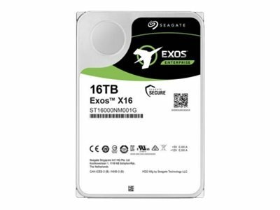 Seagate 16TB Exos X16 SATA HDD ST16000NM001G aanbieding