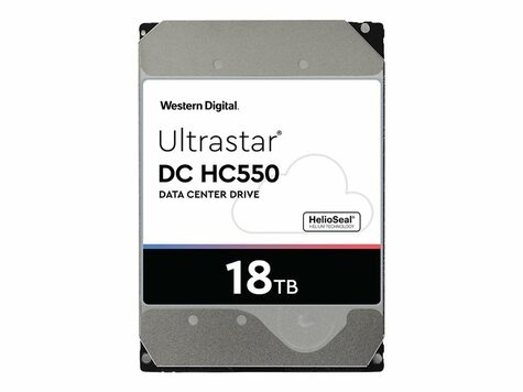 Western Digital WD 18TB Ultrastar DC HC550 SATA 6Gb/s 512e SE WUH721818ALE6L4 aanbieding