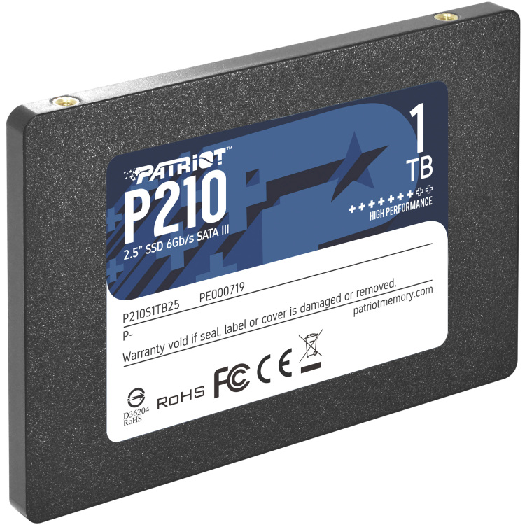 Patriot P210, 1 TB ssd P210S1TB25, SATA III aanbieding