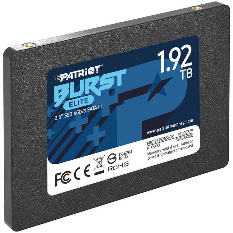 Patriot Burst Elite 1.92 TB ssd PBE192TS25SSDR, SATA 6 Gb/s aanbieding