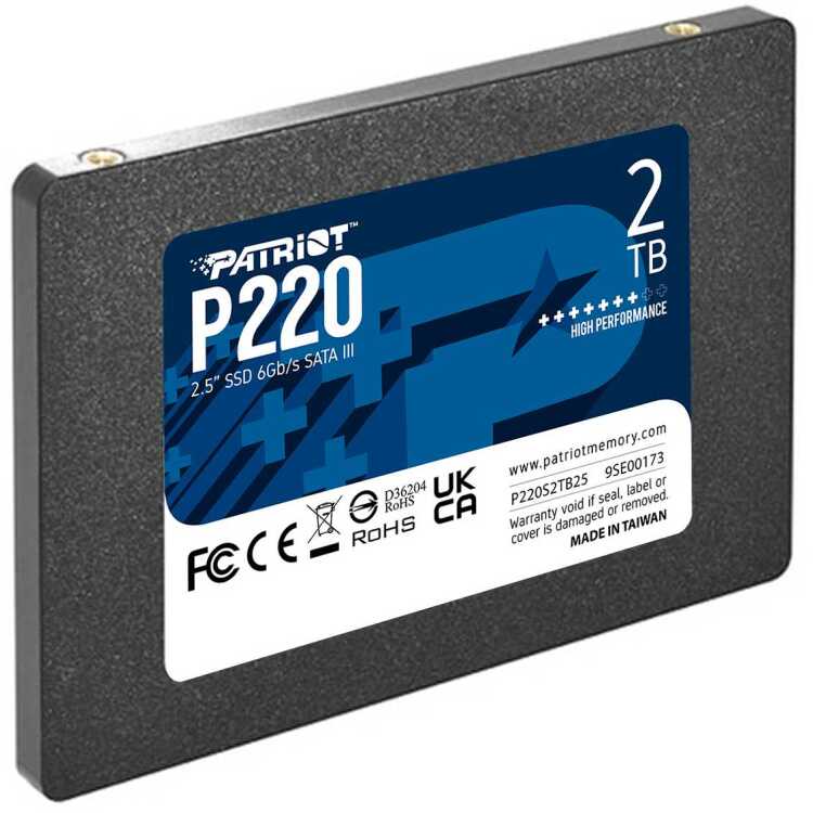 Patriot P220 2 TB ssd SATA III 6 Gb/s aanbieding