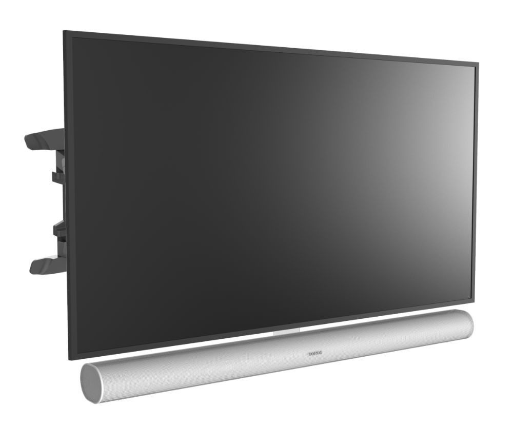 Cavus Draaibare muurbeugel geschikt voor 37 - 65 Inch TV & Sonos ARC TV beugel Wit aanbieding