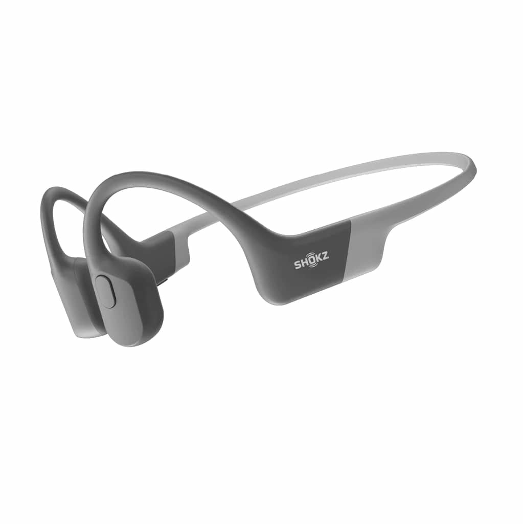 Shokz OpenRun bluetooth On-ear hoofdtelefoon grijs aanbieding